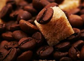 Coffee beans background photo