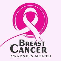poster support breast cancer awareness month campaign illustration, pink ribbon symbol card design concept vector