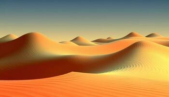 A desert dune with a ridge photo