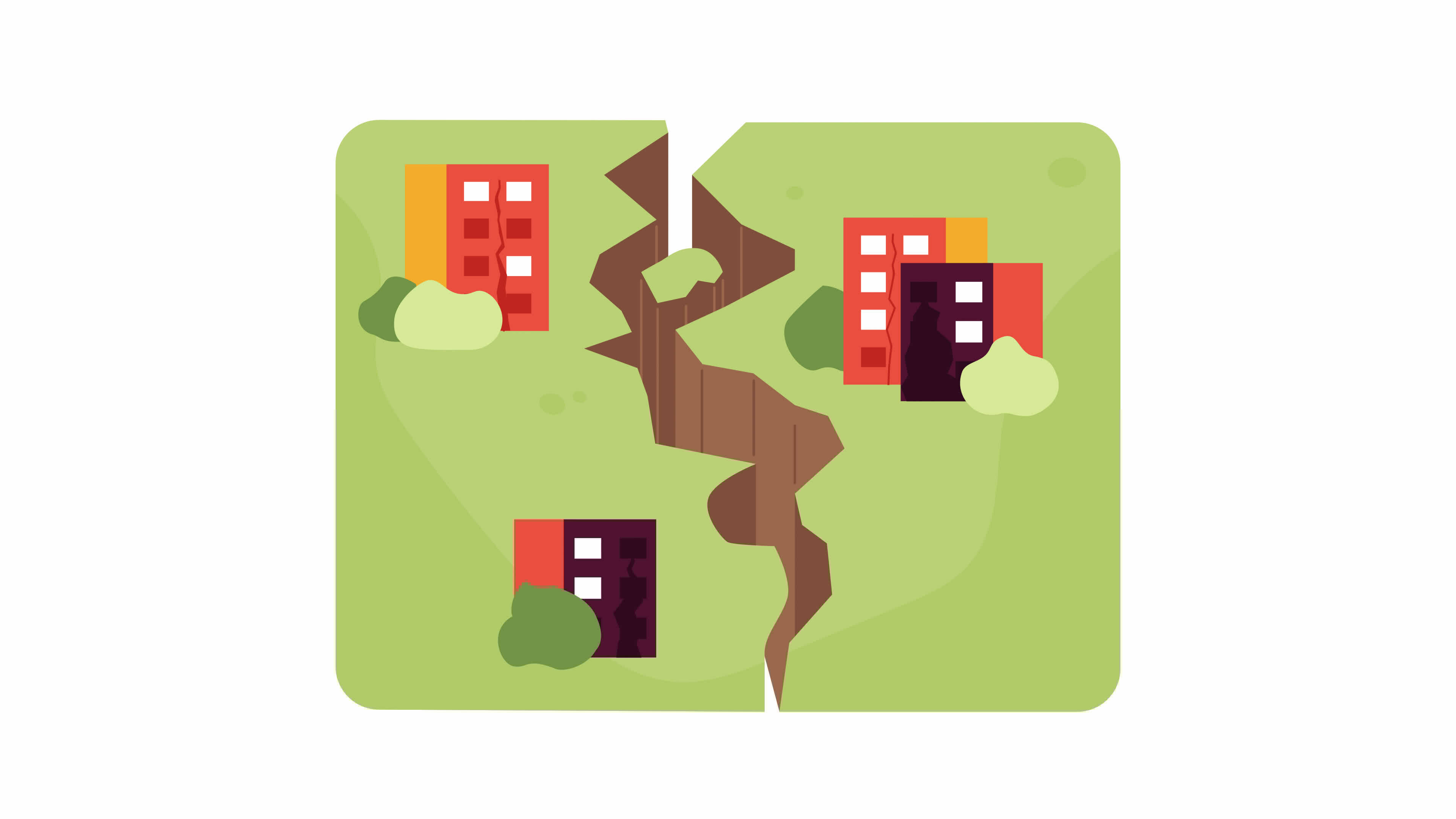 Animated earthquake