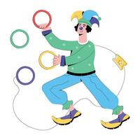 Trendy Circus Rings vector