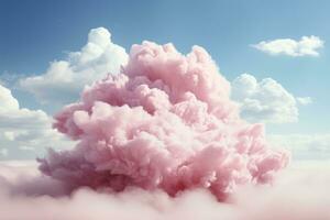 Pink clouds in the sky photo