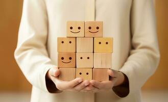 A person is holding character signs photo