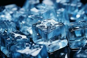 Ice cubes still life photo