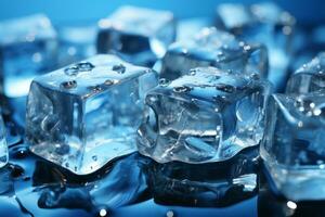 small ice cubes photo