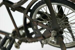 Old bicycle figure, home decoration. photo