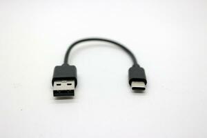 Black type c data cable photo