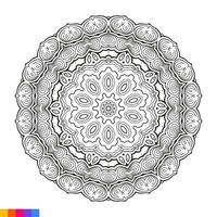 Mandala Art for coloring book. Clean Decorative round ornament. Oriental pattern, Vector illustration Coloring book page. Circular pattern in form of mandala for Henna, Mehndi, tattoo, decoration.