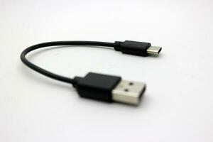 Black type c data cable photo