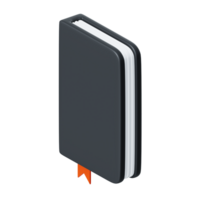 schetsboek isometrische icoon 3d illustratie png