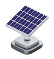 Solar panel icon 3d illustration png