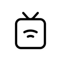 Simple Smart Tv icon. The icon can be used for websites, print templates, presentation templates, illustrations, etc vector