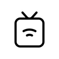 Simple Smart Tv icon. The icon can be used for websites, print templates, presentation templates, illustrations, etc vector