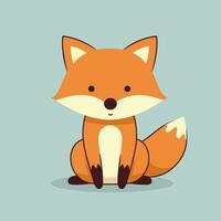 Fox Vector Cute Fox Cartoon Symbol