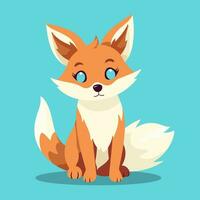 Fox Vector Cute Fox Cartoon Symbol