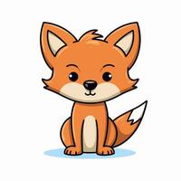 Fox Vector Cute Fox Cartoon Symbol