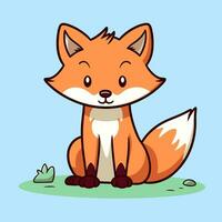 Fox Vector Cute Fox Cartoon Symbol