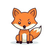 Fox Vector Cute Fox Cartoon Symbol