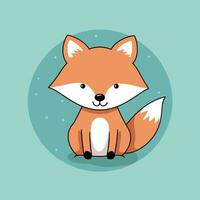 Fox Vector Cute Fox Cartoon Symbol