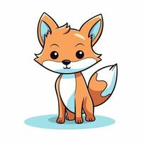 Fox Vector Cute Fox Cartoon Symbol