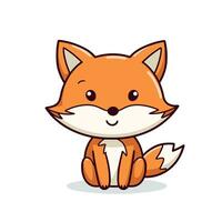 Fox Vector Cute Fox Cartoon Symbol