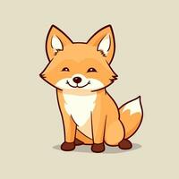 Fox Vector Cute Fox Cartoon Symbol