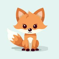 Fox Vector Cute Fox Cartoon Symbol