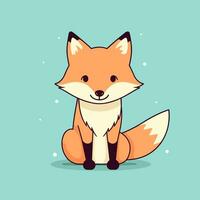 Fox Vector Cute Fox Cartoon Symbol