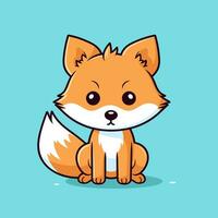 Fox Vector Cute Fox Cartoon Symbol