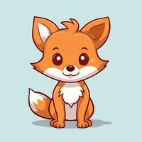 Fox Vector Cute Fox Cartoon Symbol