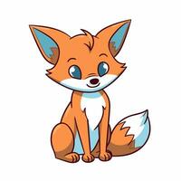 Fox Vector Cute Fox Cartoon Symbol