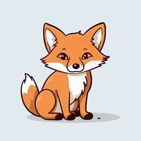 Fox Vector Cute Fox Cartoon Symbol