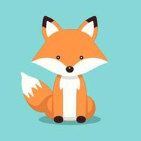 Fox Vector Cute Fox Cartoon Symbol