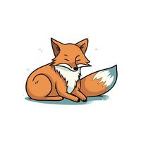 Fox Vector Cute Fox Cartoon Symbol