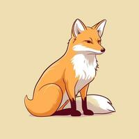 Fox Vector Cute Fox Cartoon Symbol