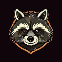 Raccoon Vector Cute Raccoon Cartoon Symbol