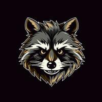 Raccoon Vector Cute Raccoon Cartoon Symbol