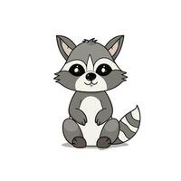 Raccoon Vector Cute Raccoon Cartoon Symbol