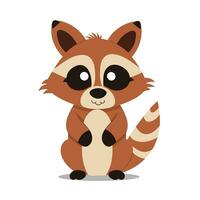 Raccoon Vector Cute Raccoon Cartoon Symbol