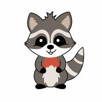 Raccoon Vector Cute Raccoon Cartoon Symbol