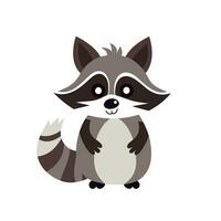 Raccoon Vector Cute Raccoon Cartoon Symbol