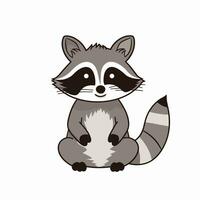 Raccoon Vector Cute Raccoon Cartoon Symbol