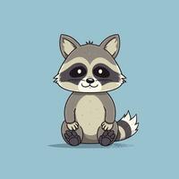 Raccoon Vector Cute Raccoon Cartoon Symbol