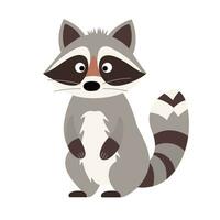 Raccoon Vector Cute Raccoon Cartoon Symbol