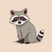 Raccoon Vector Cute Raccoon Cartoon Symbol