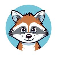 Raccoon Vector Cute Raccoon Cartoon Symbol