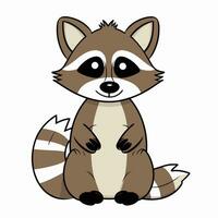 Raccoon Vector Cute Raccoon Cartoon Symbol