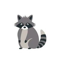 Raccoon Vector Cute Raccoon Cartoon Symbol