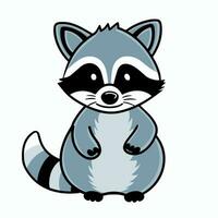 Raccoon Vector Cute Raccoon Cartoon Symbol