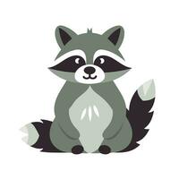 Raccoon Vector Cute Raccoon Cartoon Symbol